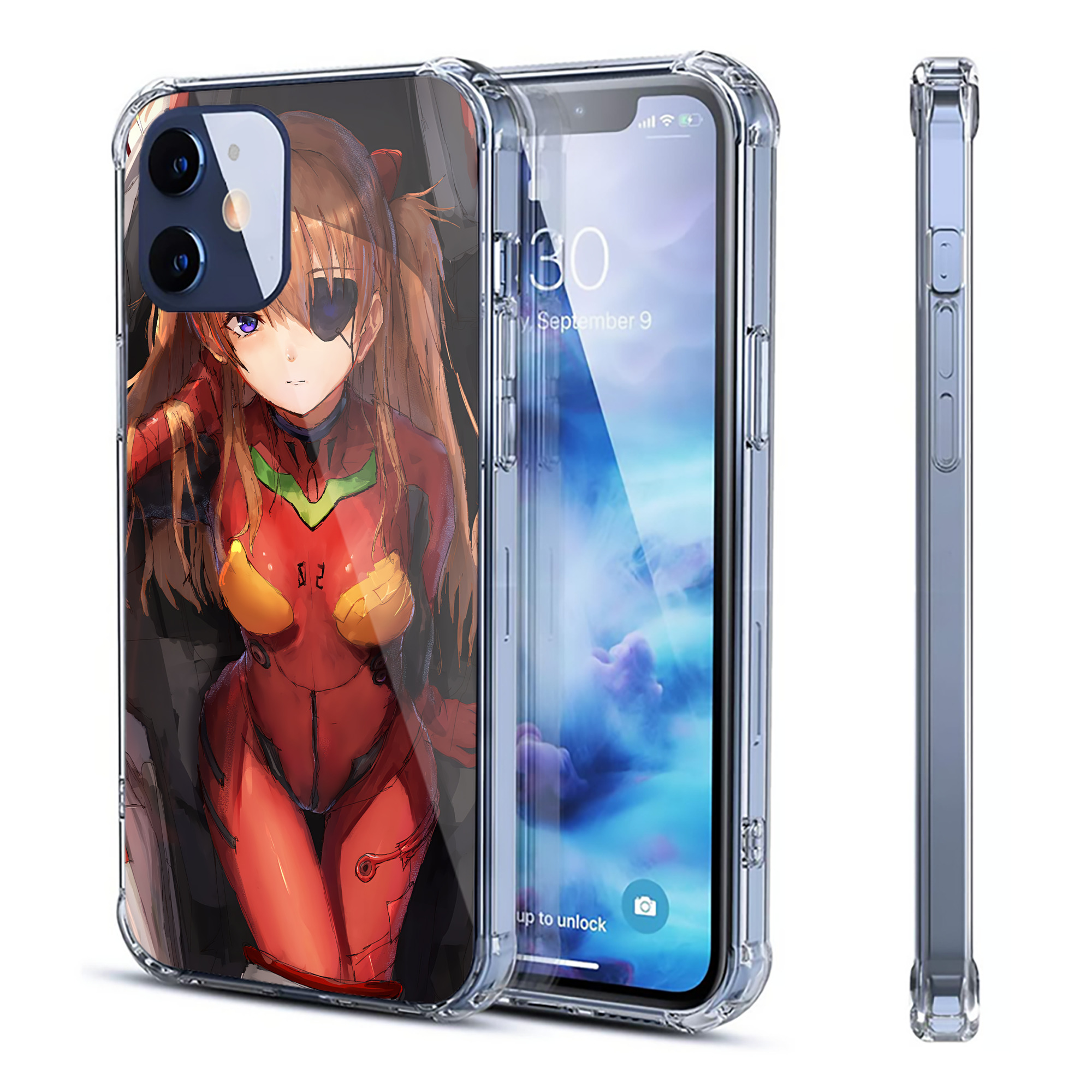 （画像用） EVA 新世紀エヴァンゲリオン 【iPhone 12シリーズ対応】透明スマホケース（クリアソフトケース）
